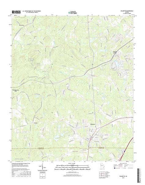 Palmetto GA Map