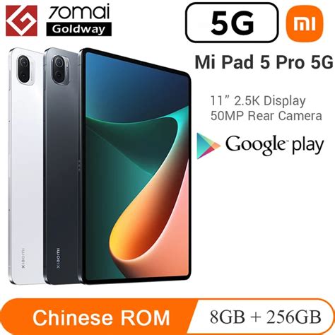 Xiaomi Pad Pro 8gb 256gb 5g Tablet Snapdragon 870 Cpu 11 Screen Mi