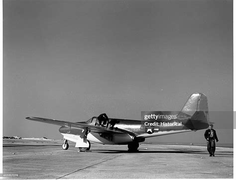 A Bell P-59 "Airacomet" fighter plane was used by the United States... News Photo - Getty Images