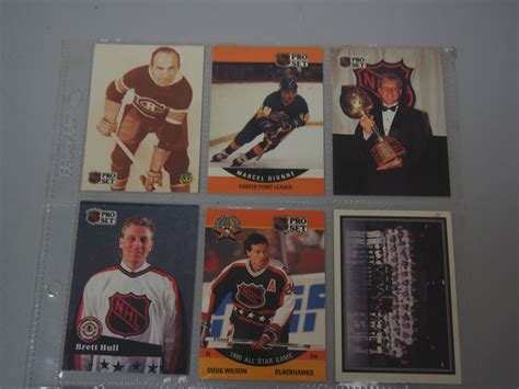 Pro Set 1990 91 Hockey Cards In Plastic Sleeve Bodnarus Auctioneering