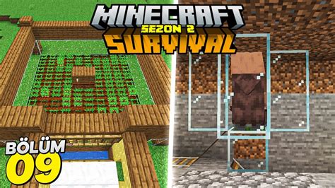 AŞiri Kolay KÖylÜ Farmi │1201 Minecraft Survival Bölüm 09