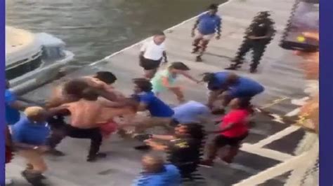 WATCH Alabama Boat Fight Video Clip Dock Worker Assaulted In