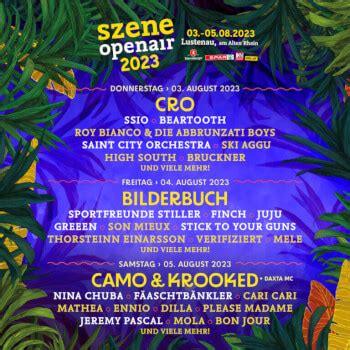 Szene Openair In Lustenau At Guide Tickets Festivalsunited