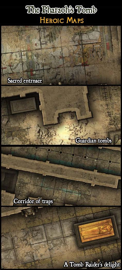 Heroic Maps The Pharaoh S Tomb Heroic Maps Buildings Dungeons