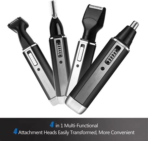 Nose Ear Hair Trimmer Professional 4 In 1 Stainless Steel Blade