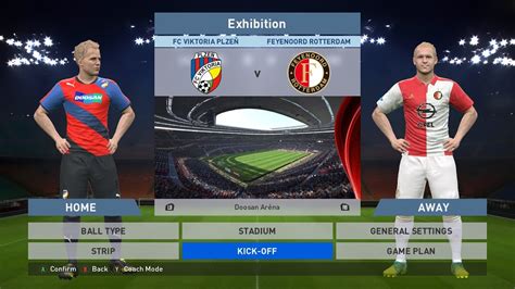 FC Viktoria Plzeň vs Feyenoord Rotterdam Doosan Aréna PES 2016 PRO