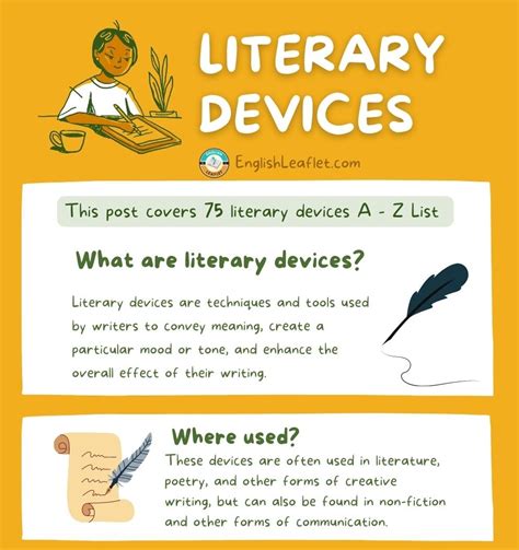 75 Literary Devices (A to Z List) | Definitions & Examples - EnglishLeaflet