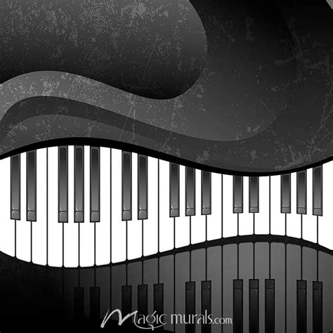 Piano Keys Wallpaper Wall Mural by Magic Murals