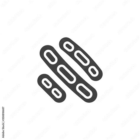 Klebsiella Pneumoniae Infection Vector Icon Filled Flat Sign For