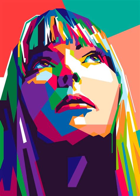 Joni Mitchell Poster Picture Metal Print Paint By Nofa Aji Zatmiko