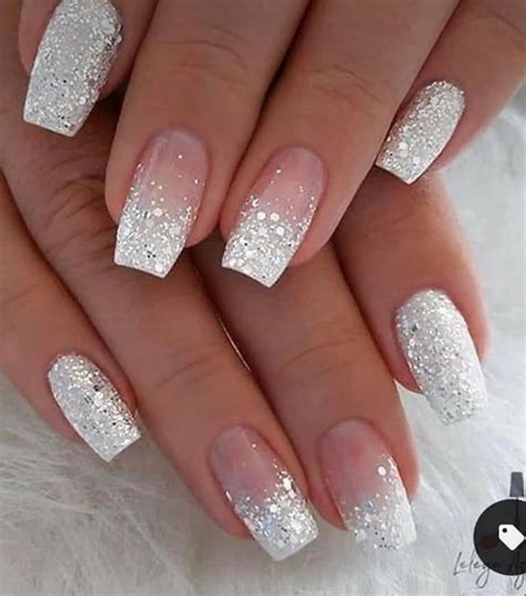 Pin By Heidi Ross On Nails Wedding Nails Glitter Bridesmaids Nails Ombre Nails Glitter