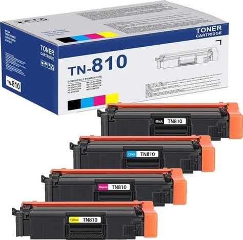 Brother Genuine TN810XL Ultra-High-Yield Color Laser Toner — Magenta, High Yield (X) (4PK-FLEET) (TN810-MG-HY-4PK-FLEET)