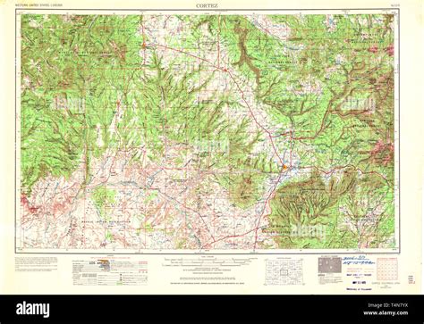 Cortez colorado map hi-res stock photography and images - Alamy