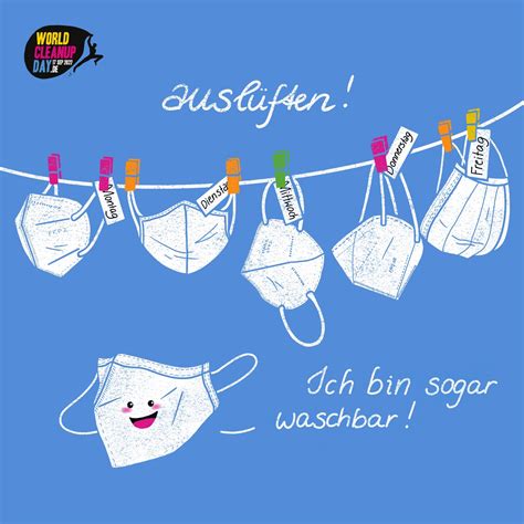 Masken-Update – So geht’s nachhaltig – World Cleanup Day – 20. Sep