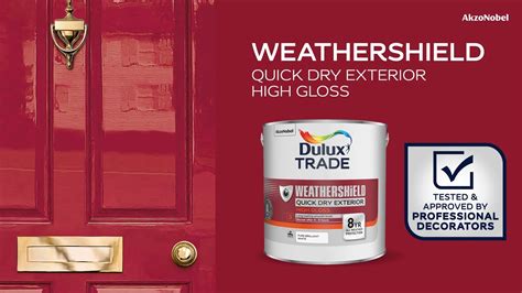 Dulux Trade Weathershield Quick Dry Exterior High Gloss Tested And