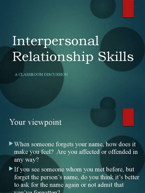 LESSON 3 - Interpersonal Relationship Skills | PDF | Empathy ...