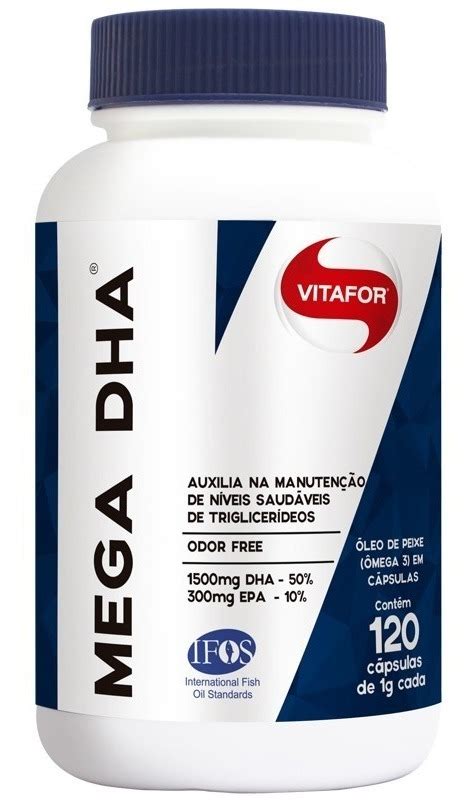 Mega Dha 1000mg Epa 120 Cápsulas Vitafor Mercado Livre