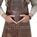 Distressed Leather Apron Black Full Grain Leather Butchers Etsy