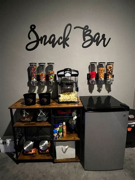 My Theater Room Snack Bar In 2023 Home Theater Decor Movie Room