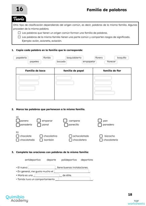 Ficha Online De Vocabulario Para Primaria Puedes Hacer Los Ejercicios