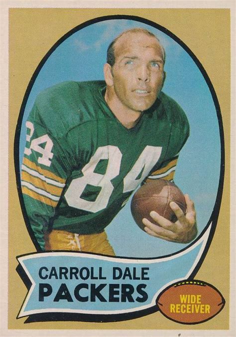 1970 Topps Carroll Dale 232 Football VCP Price Guide