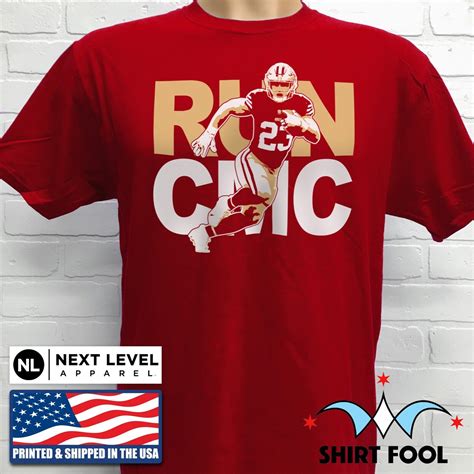 SAN FRANCISCO 49ERS CHRISTIAN MCCAFFREY "RUN CMC" T-SHIRT | eBay