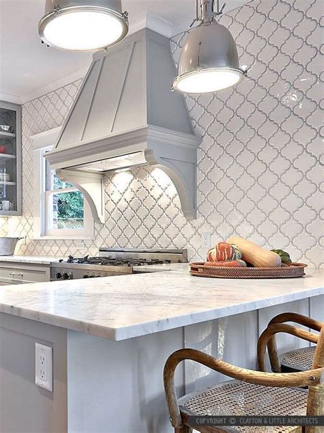 Whimsy And Catchy Arabesque Tile Backsplashes Shelterness