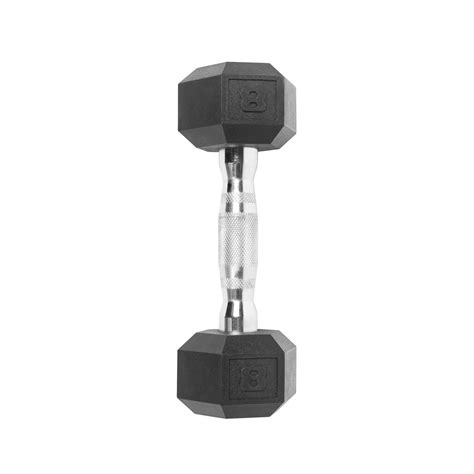 Cap Barbell 8lb Coated Hex Dumbbell Single