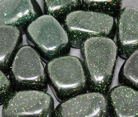 Green Goldstone Tumbled Stones Choose Oz Oz Or Lb Bulk Lots A