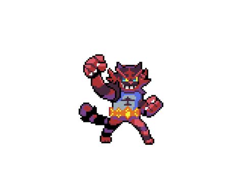 Pixel Art Pokemon Incineroar Pokemon Icon Shiny Incineroar Incineroar