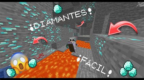 Como Encontrar Diamantes F Cil Y R Pido Minecraft Java Y Bedrock Youtube