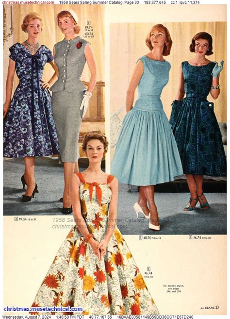 1958 Sears Spring Summer Catalog Page 33 Catalogs And Wishbooks