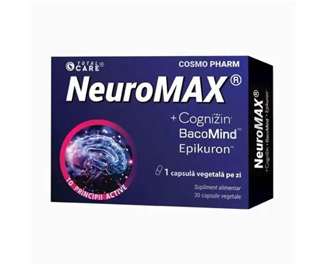 Neuromax Cognizin BacoMind Memorare Concentrare Performanta Cerebrala