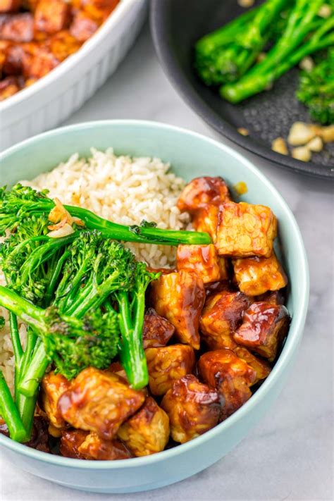 Bbq Tempeh Rice Bowl Recipe Contentedness Cooking