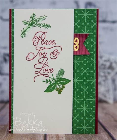 Peace Joy And Love Christmas Card Made With The This Christmas Suite