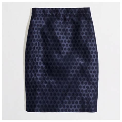 J Crew Skirts J Crew Polka Dot Pencil Skirt Poshmark