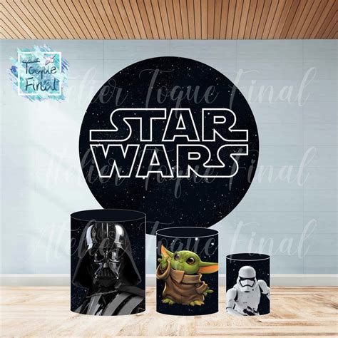 Kit Painel Sublimado Capa De Cilindro Star Wars Elo