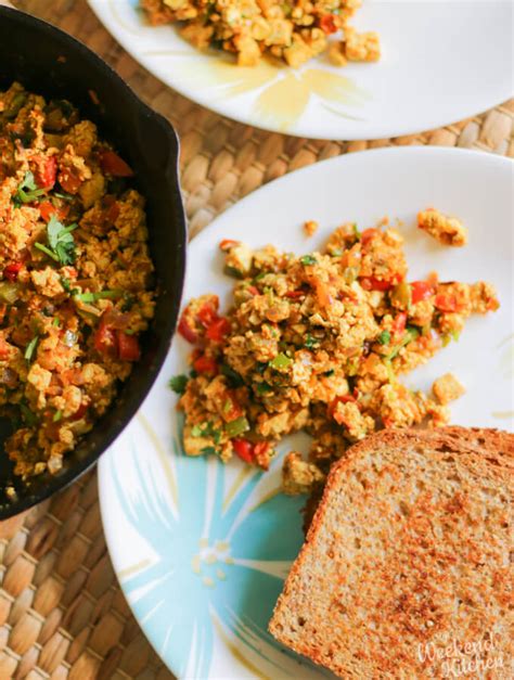 Vegan Tofu Scramble Tofu Bhurji My Weekend Kitchen