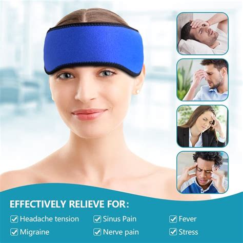 Hilph Ice Pack for Migraines Headaches Relief, Reusable Headband Ice ...