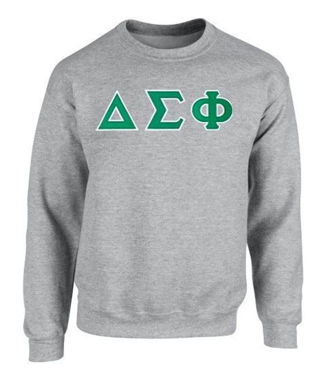 Delta Sigma Phi 2 Day Ship Twill Crewneck Sweatshirt Greek Gear