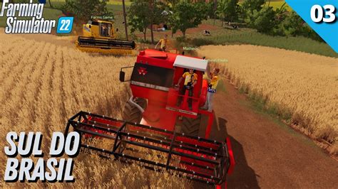 COLHENDO O TRIGO PARA O Farmzbrasil Farmsgame CHEGUEI NO SUL