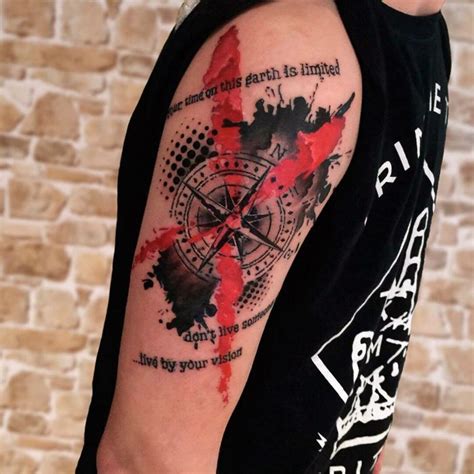 1001 Ideen Für Ein Kompass Tattoo Infos über Ihre Symbolischen Bedeutungen Kompass Tattoo