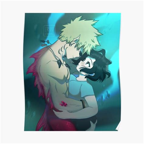 Póster Merman Bakugo De Erinclover Redbubble