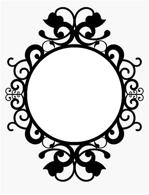 Round Frame Vintage Png Png Download Black Round Frame Png