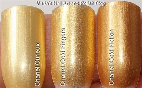 Marias Nail Art And Polish Blog Chanel Gold Fiction Swatches Facettes