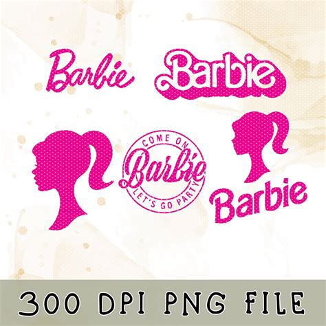 Barb Png Bundle Princess Silhouette Pink Doll Png Girl Digital