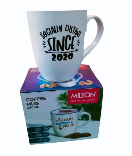 Ceramic Printed Milton Coffee Mug For Home Size Dimension 4 Inch H