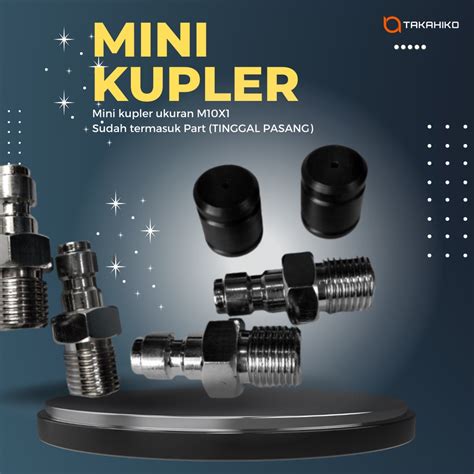 Jual Mini Kupler Jantan Drat Luar Pcp Kupler Jantan Mini Murah Tutup