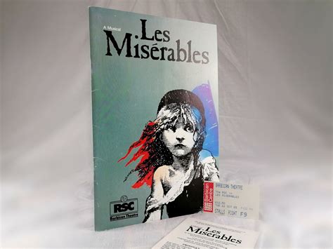 Original 1985 Les Miserables Programme Rsc Barbican Theatre London