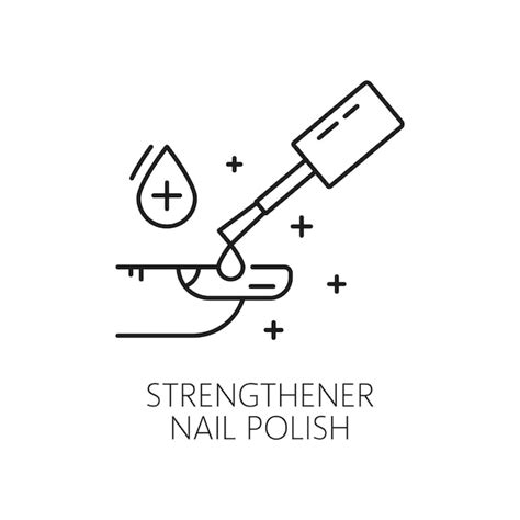 Premium Vector Nails Strengthener Polish Icon Manicure Service